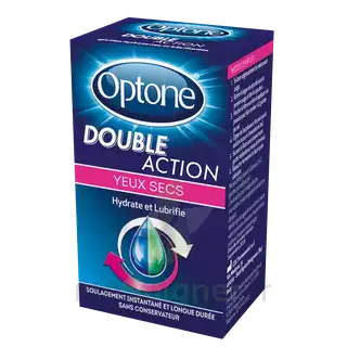 Optone Double Action Solution Oculaire Yeux Secs Fl/10ml à PARIS