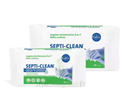 Septi-clean Lingette DÉsinfectante Paquet/70 à PARIS
